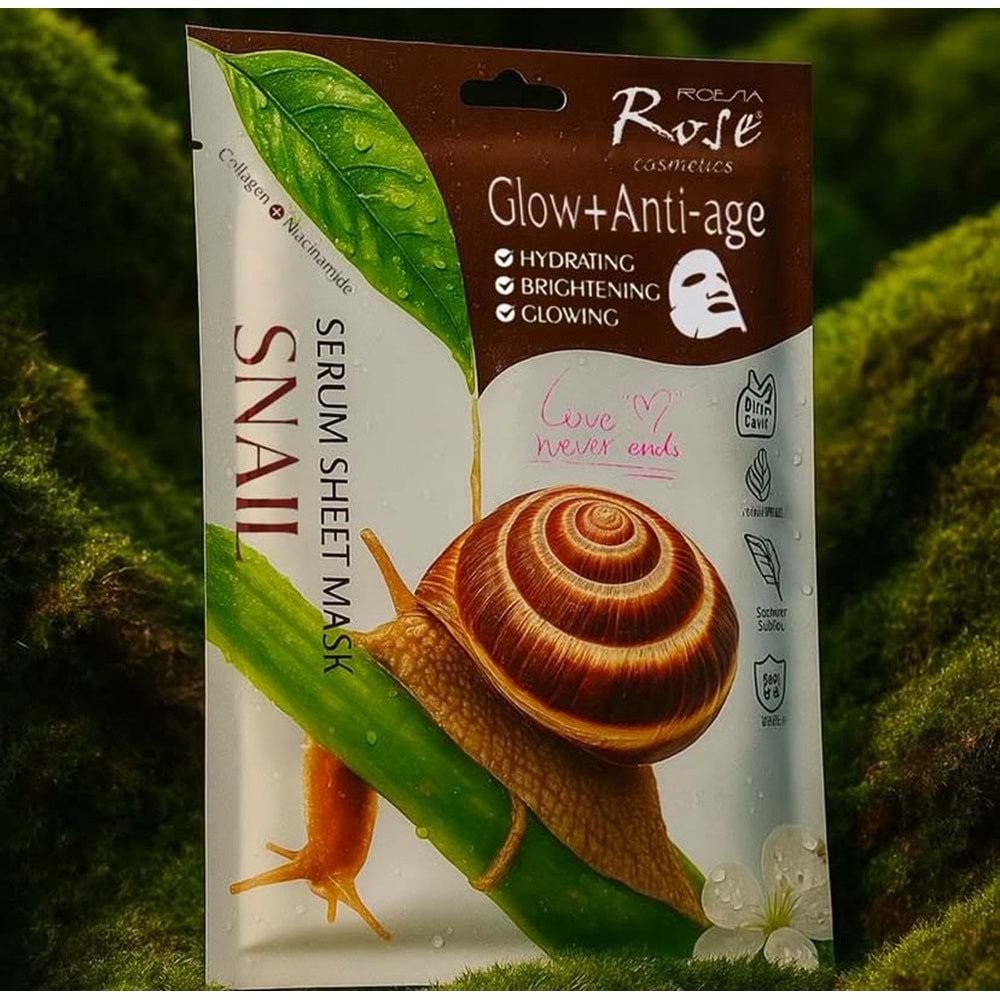 ROSE SALYANGOZ YÜZ MASKESİ 6*