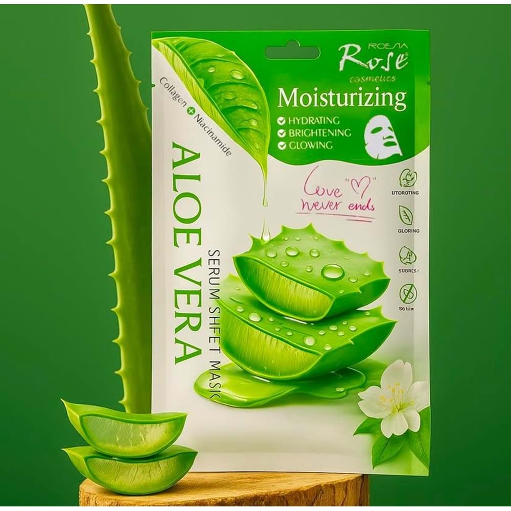 ROSE ALOEVERA YÜZ MASKESİ 6*