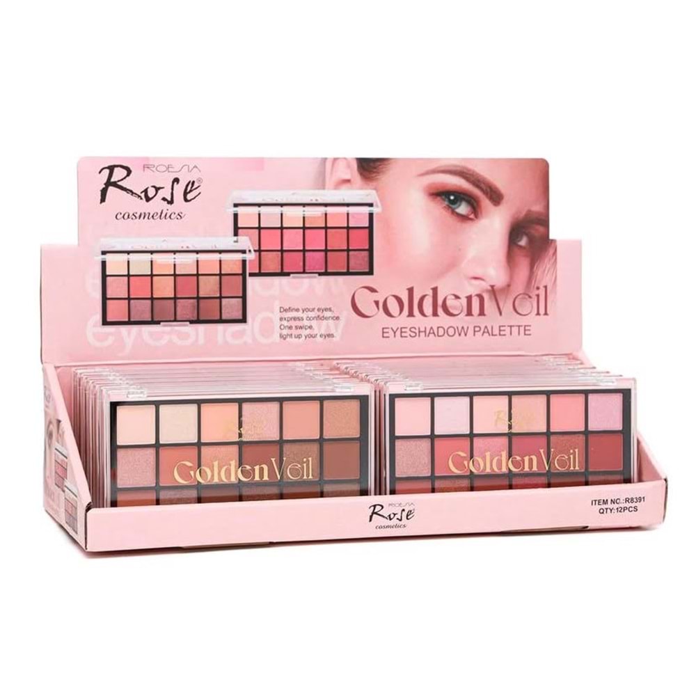 Rose golden veil 18li göz farı 12* r8391