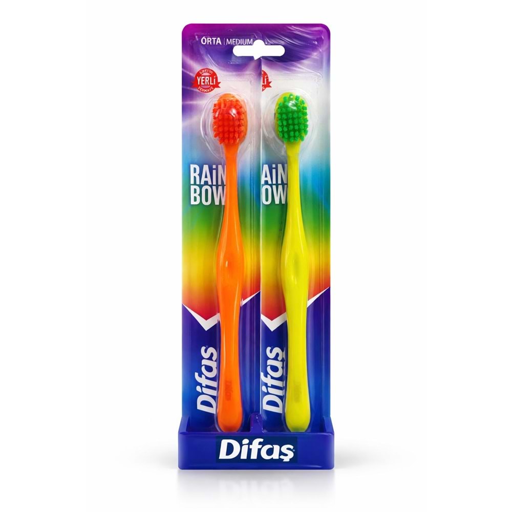 Difaş Rainbow Diş Fırçası 12*