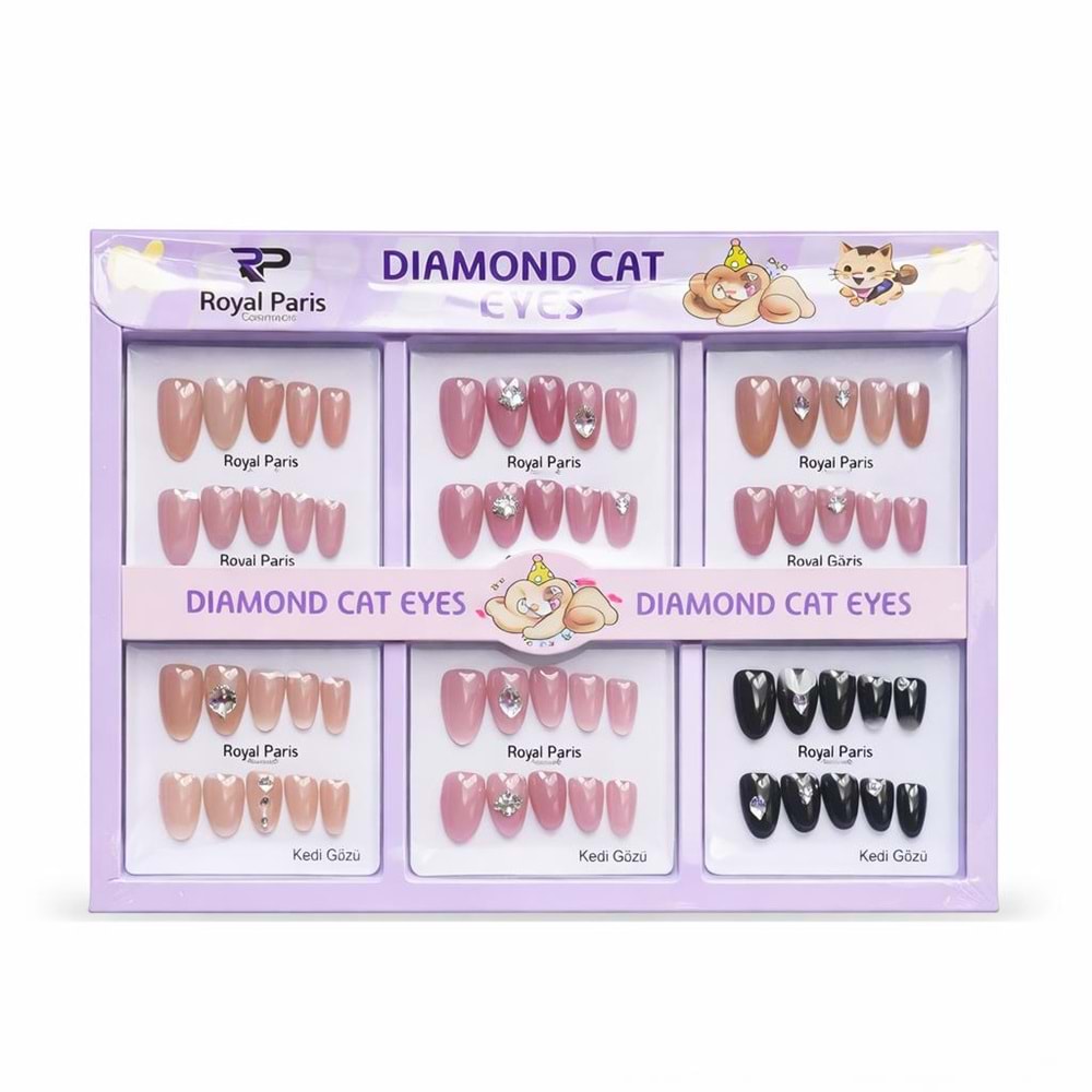 Royal Paris Yan Taşlı Protez Tırnak rc-470 12*