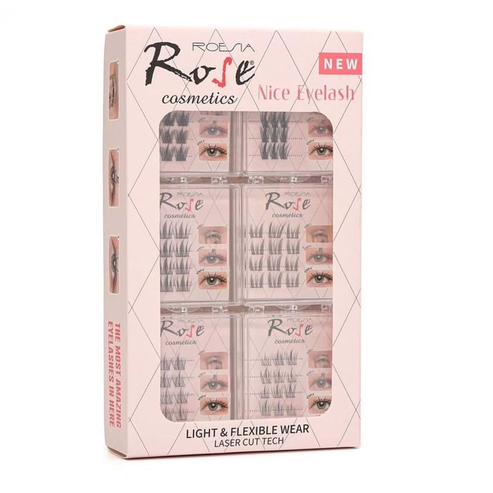 Rose Tek Tek Takma Kirpik Seti r1104-3 12*