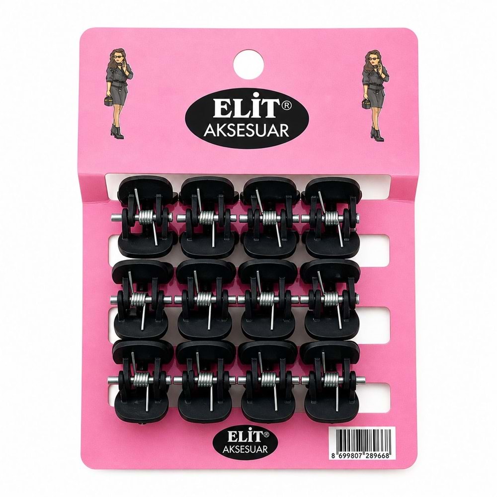 Elit 12li Siyah Mini Mandal Toka