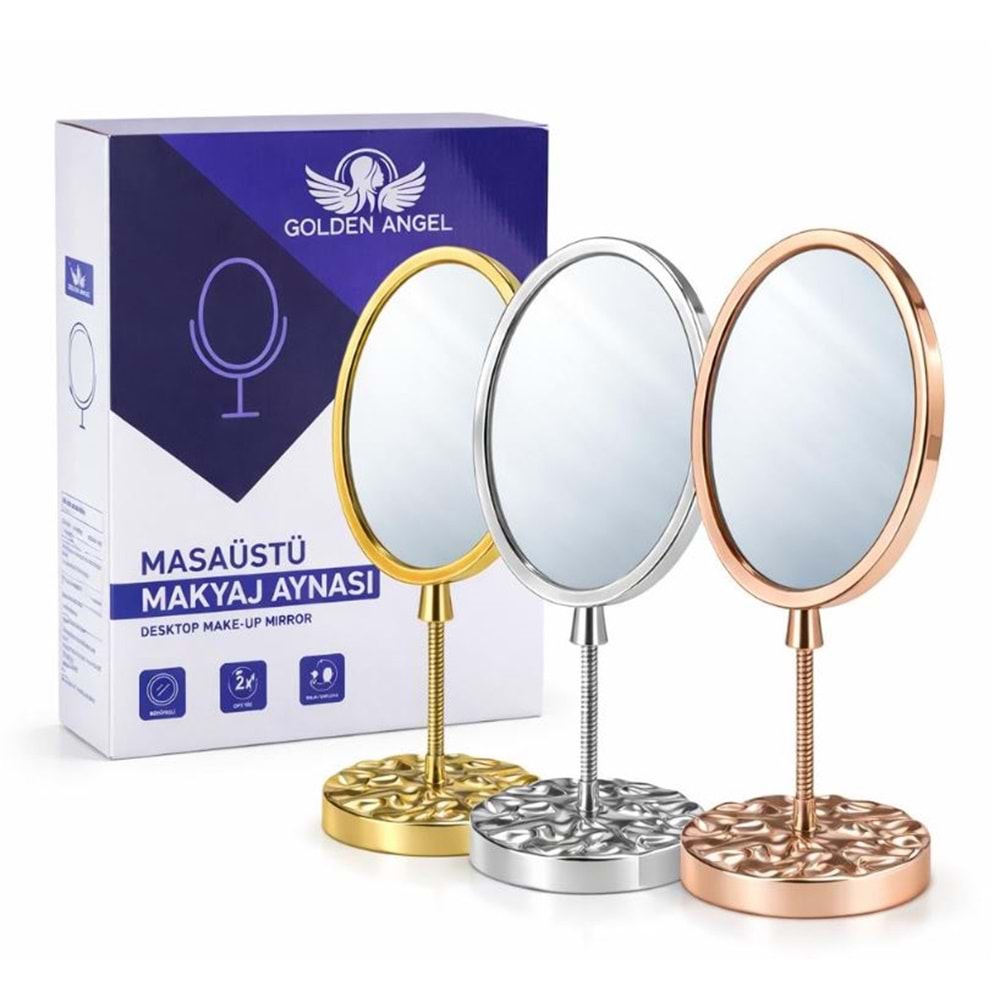 Golden Angel Ayaklı Lüx Makyaj Aynası Ayn-189