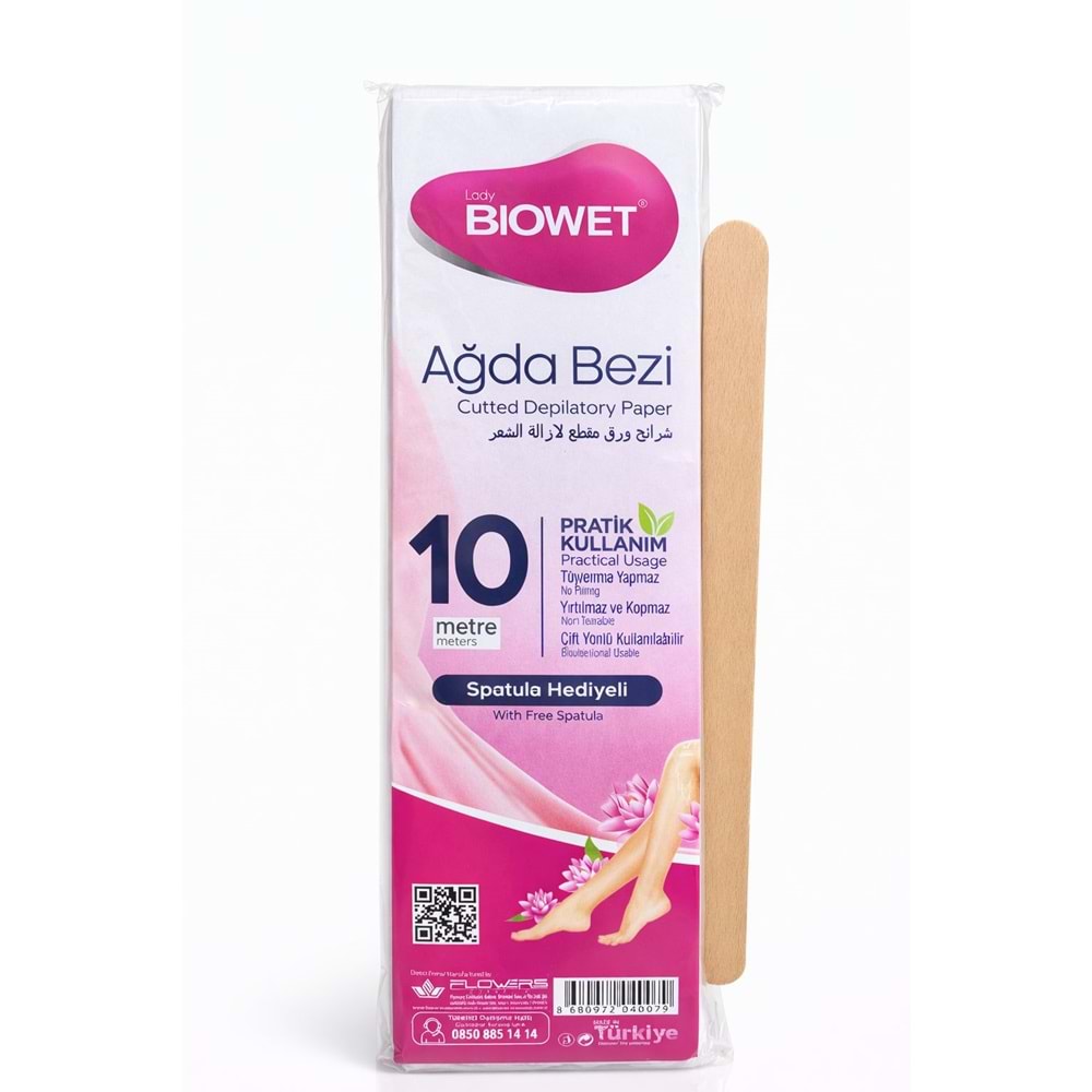 Biowet 10 Metre Ağda Bezi Dilimli 24*