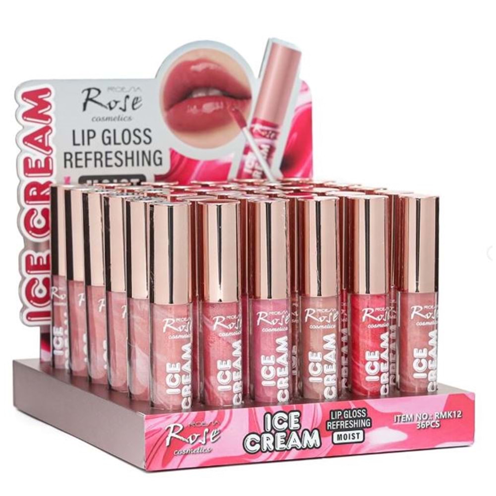 Rose Ice Cream Lip Gloss rmk12 36*
