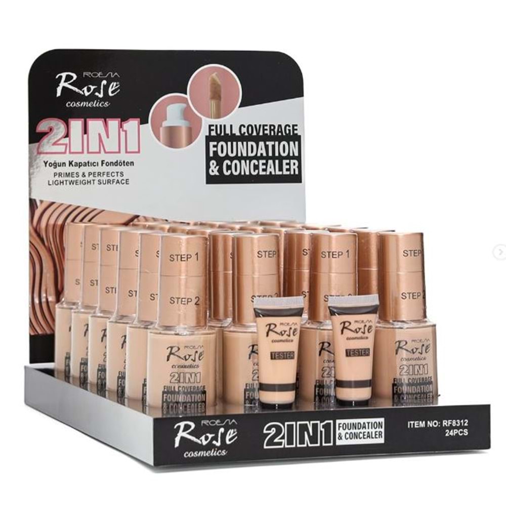 Rose 2ın1 Fondöten- Concealer rf8312 24*