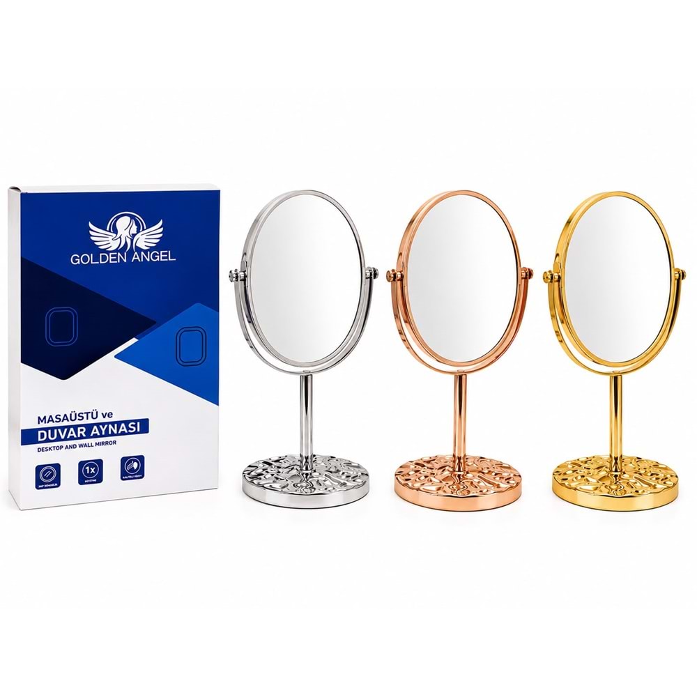 Golden Angel Metalize Makyaj Aynası AYN-239