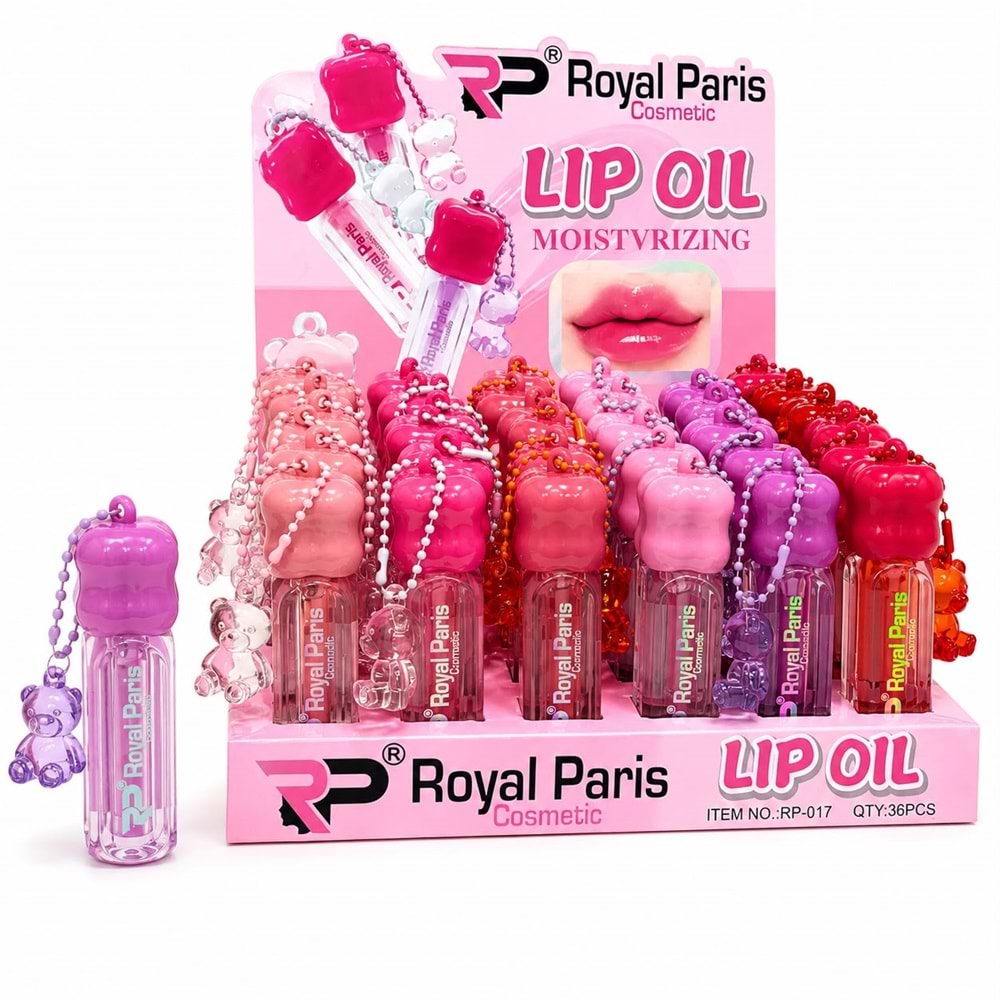 Royal Paris Ayıcık Anahtarlıklı Lip Oil Rp-017 36*