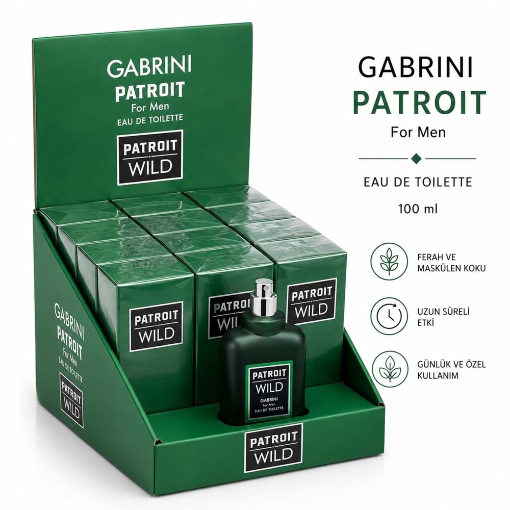 Gabrini Patroit Erkek Parfüm 50ml 12*
