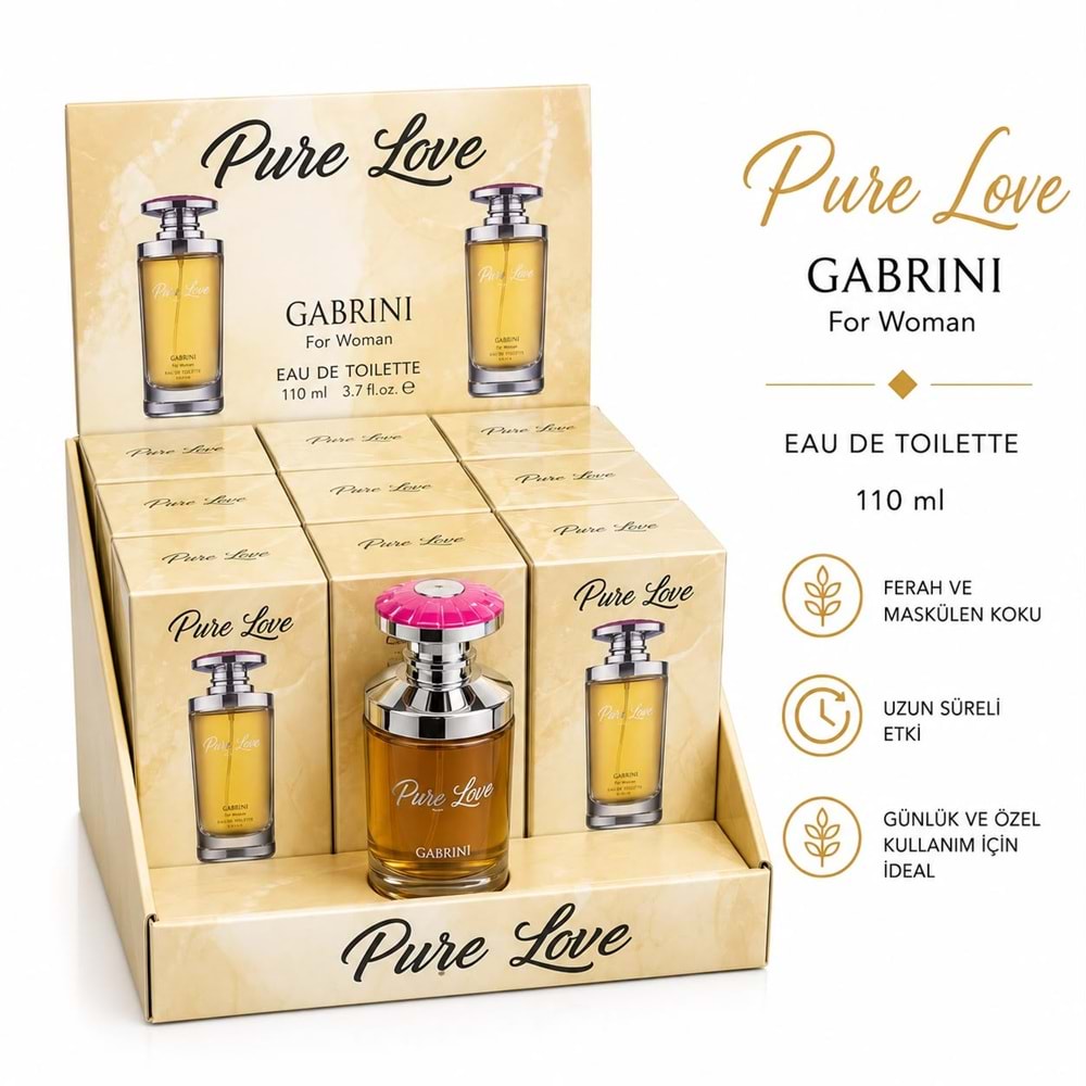 Gabrini Pure Love Bayan Parfüm 110ml 12*