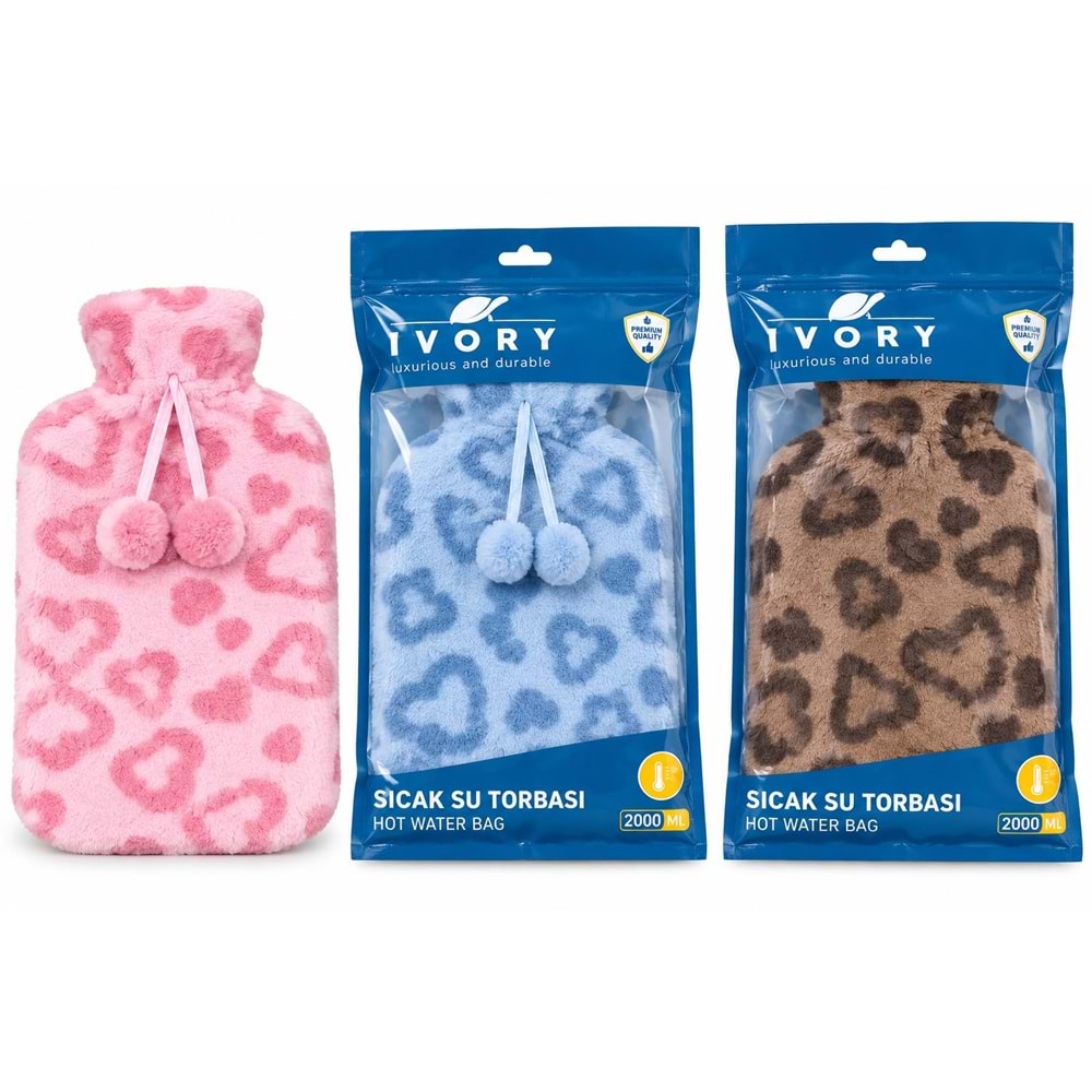 Ivory Polarlı Sıcak Su Torbası 2 Litre sst-5831