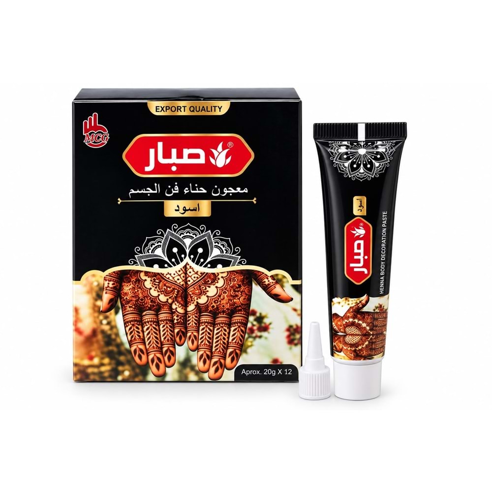Sabar Tüp Kına Siyah 12*
