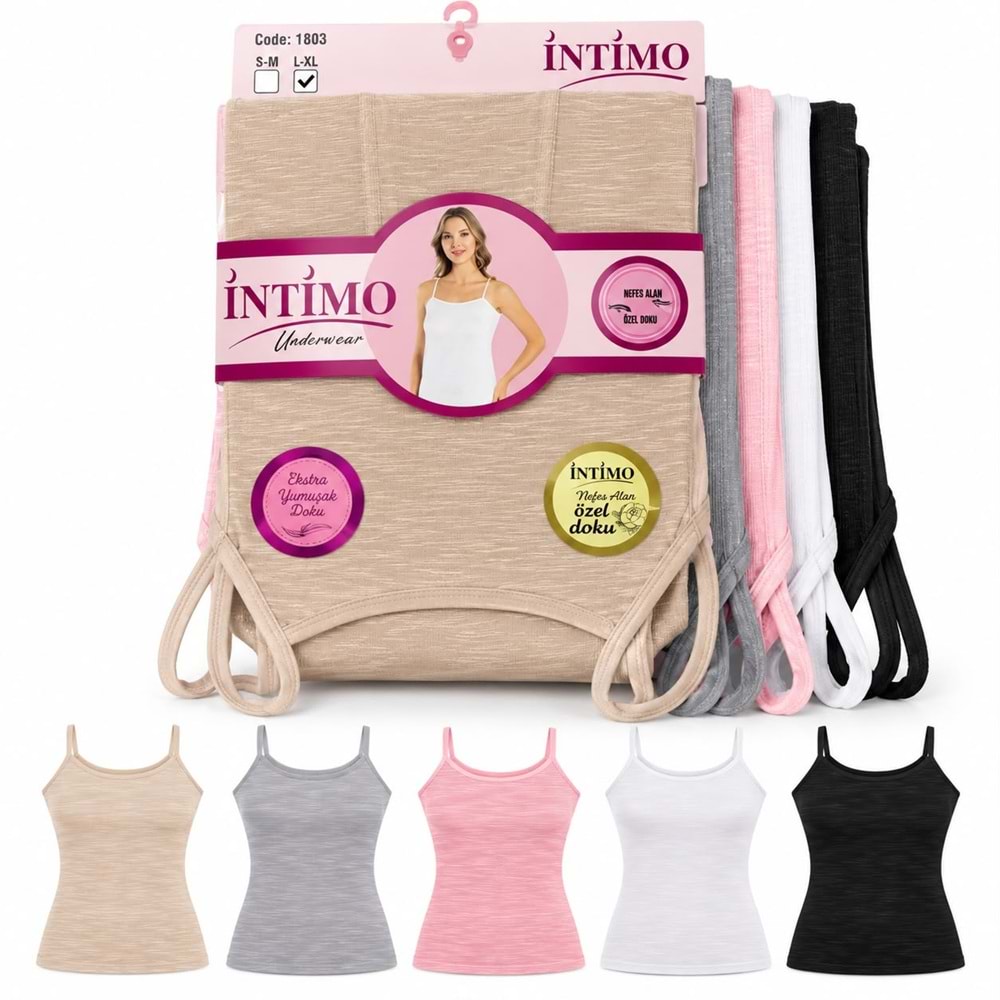 İntimo Nefes Alan Bayan Atlet Sm-Lxl 1803 6*