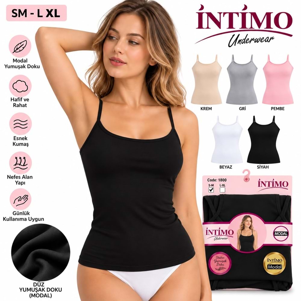 İntimo Yumuşak Doku Bayan Atlet Sm-Lxl 1800 6*