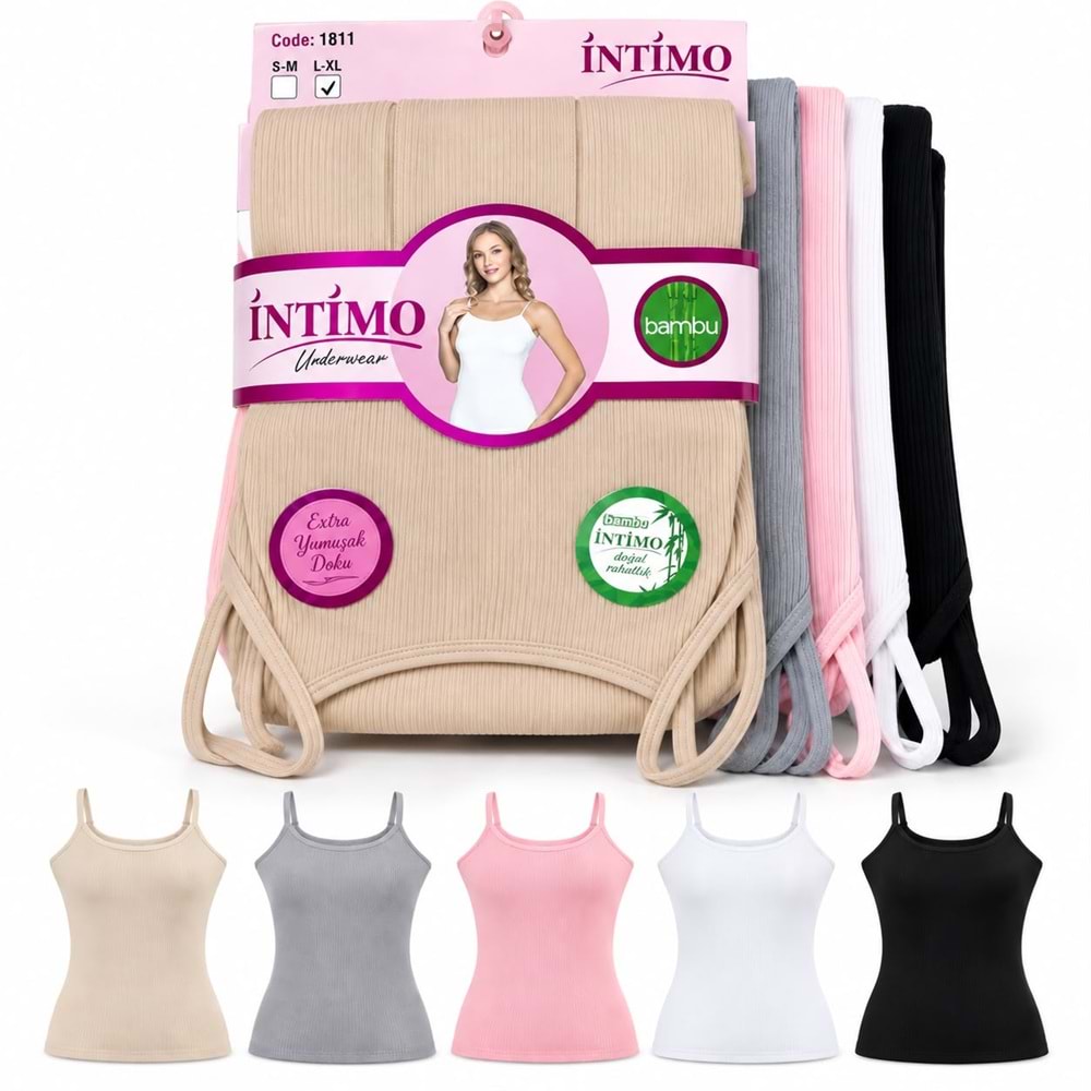 İntimo Ekstra Yumuşak Doku Atlet Sm-Lxl 1811 6*