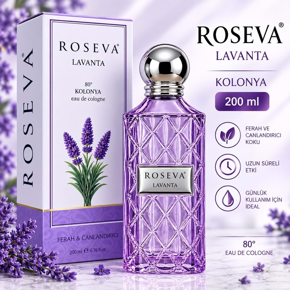 Roseva Kolonya Lavanta 200ml