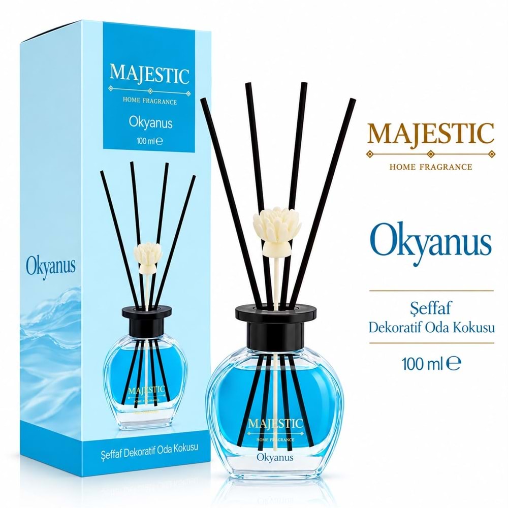 Majestic Şeffaf Dekoratif Oda Kokusu Okyanus 100ml