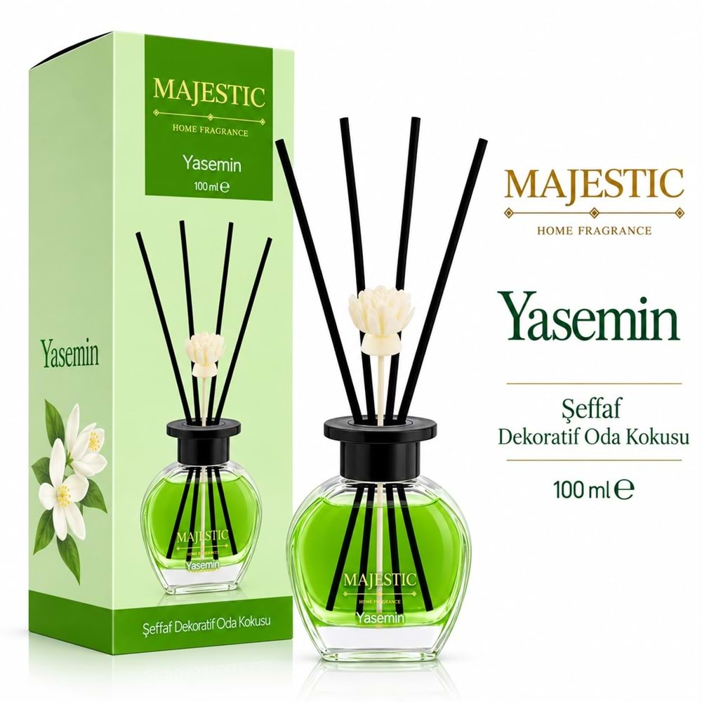 Majestic Şeffaf Dekoratif Oda Kokusu Yasemin 100ml