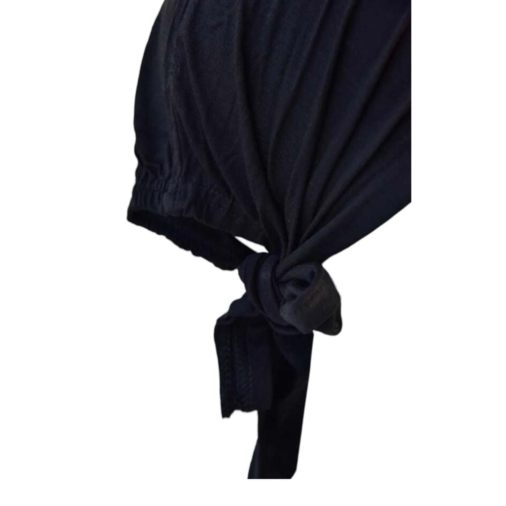 Dikişsiz Penye Bone Siyah 10*