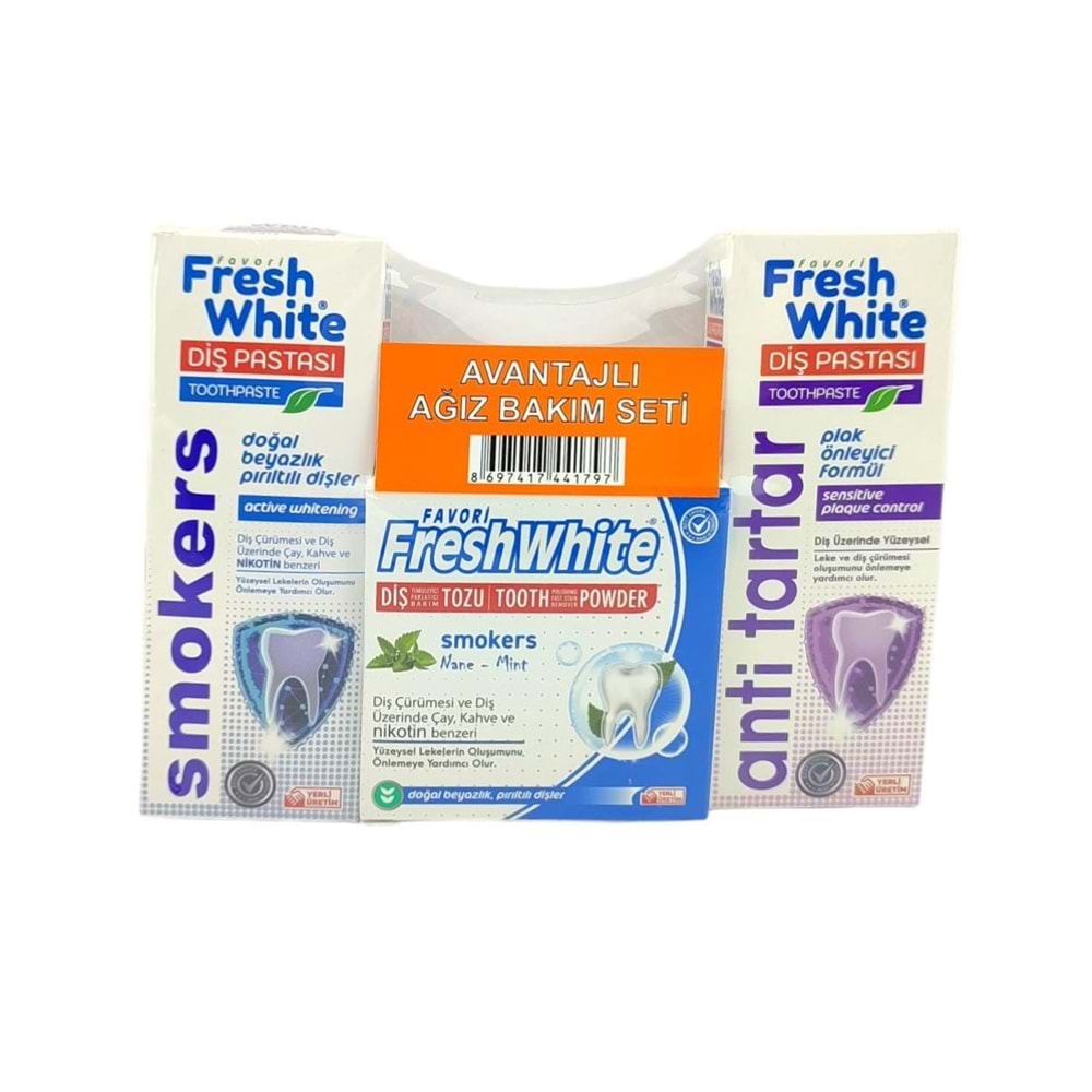 Fresh White Avantajlı Ağız Bakım Seti 12*