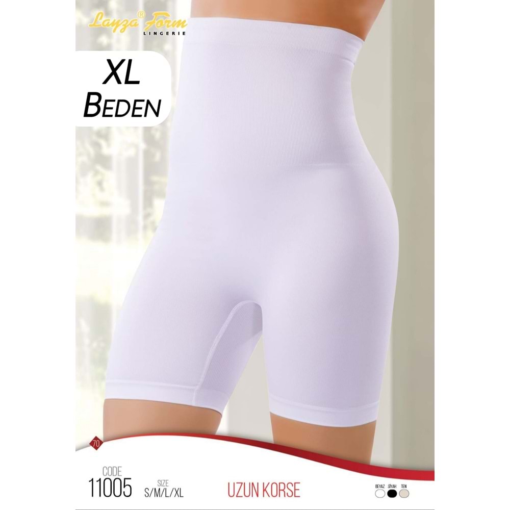 11005 Layza Form Mideli Uzun Korse S-M-L-XL-XXL