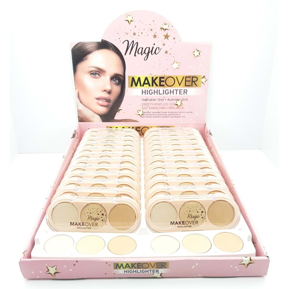 Magic Makeover 3lü Highlighter Aydınlatıcı 24*
