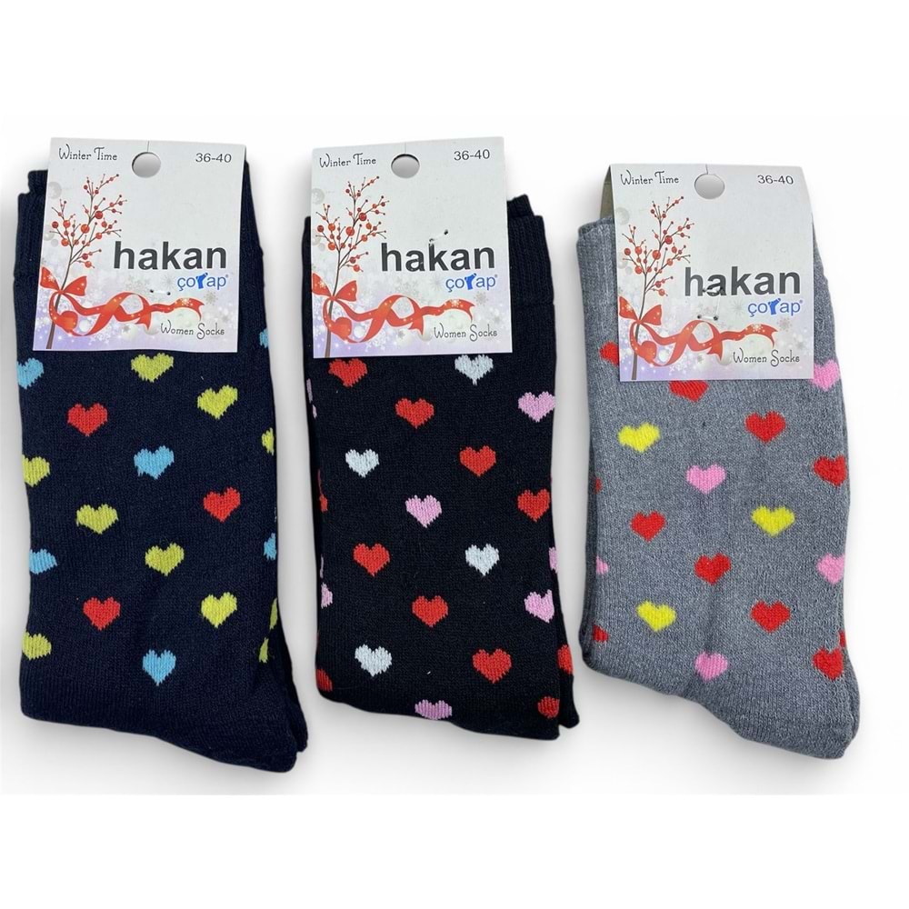 Hakan Bayan Havlulu Çorap 12*