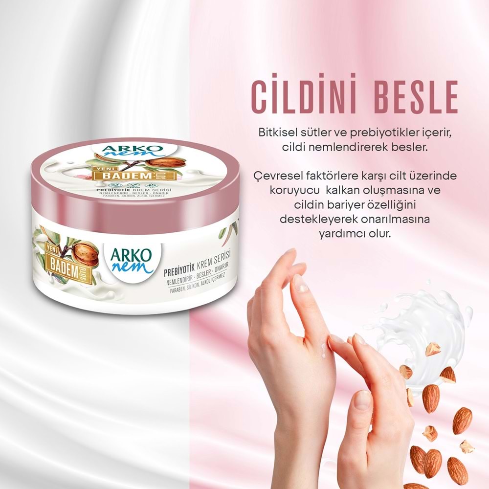 Arko Nem Badem Sütü Değerli Yağlar Serisi 250 Ml