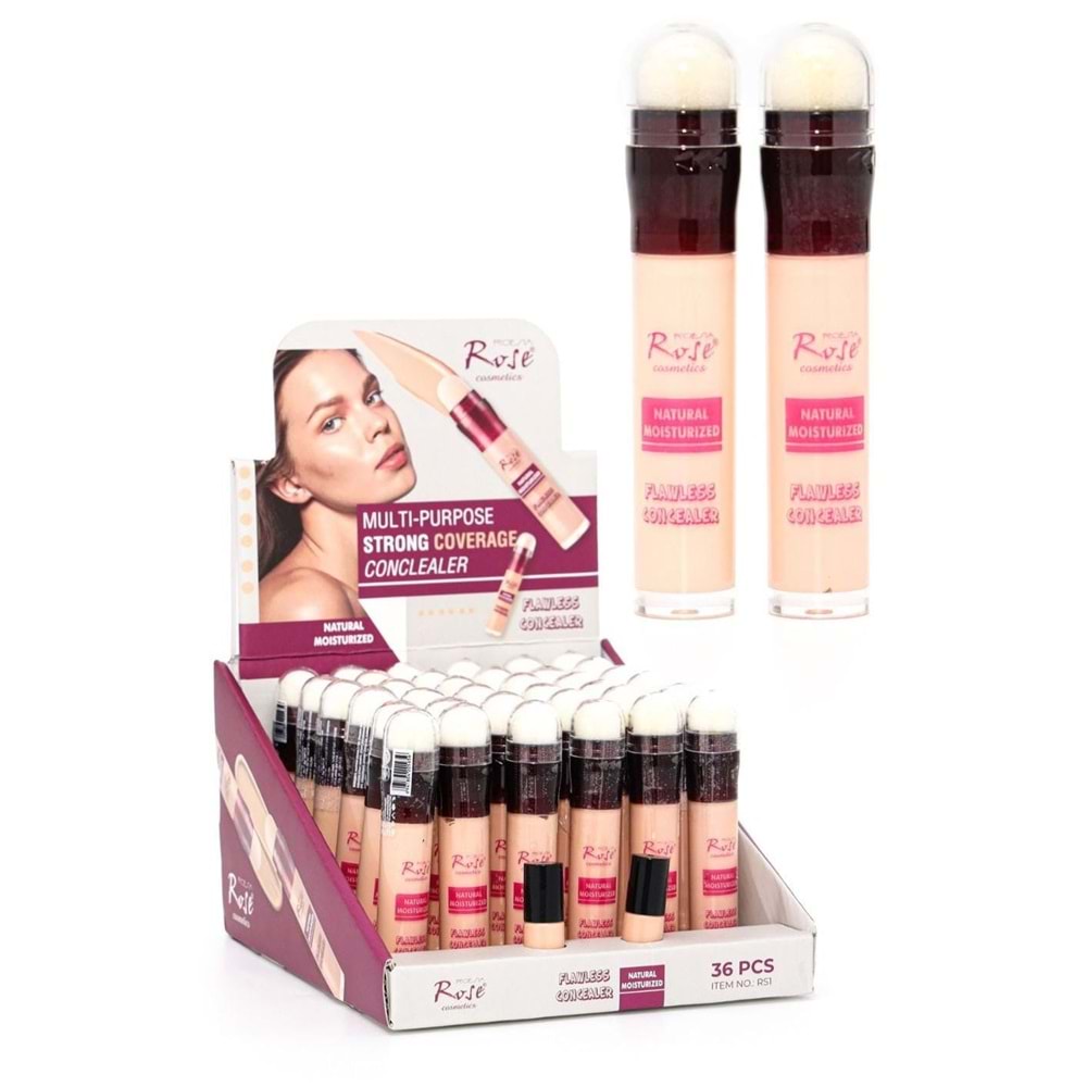 Rose New Naturel Moisturized Süngerli Kapatıcı Rs1 36*