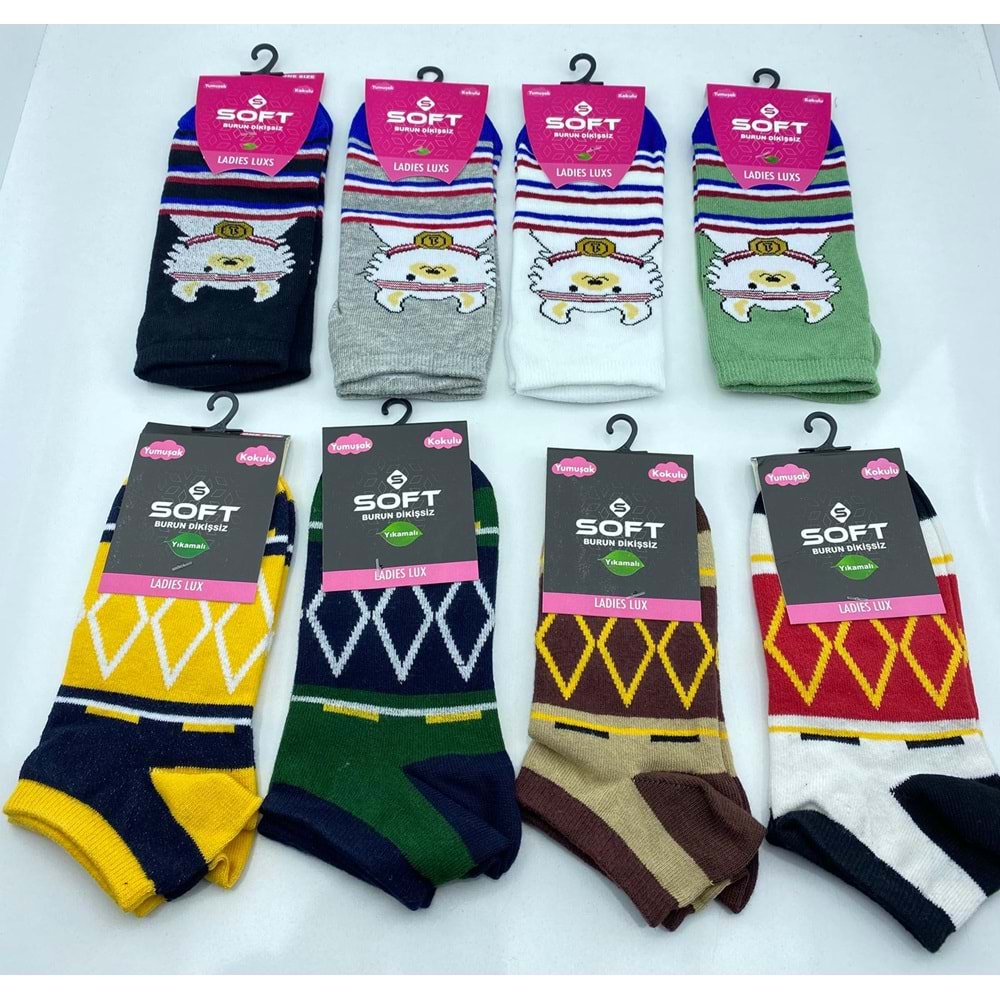 Soft Ladies Lüx Patik Çorap 12*