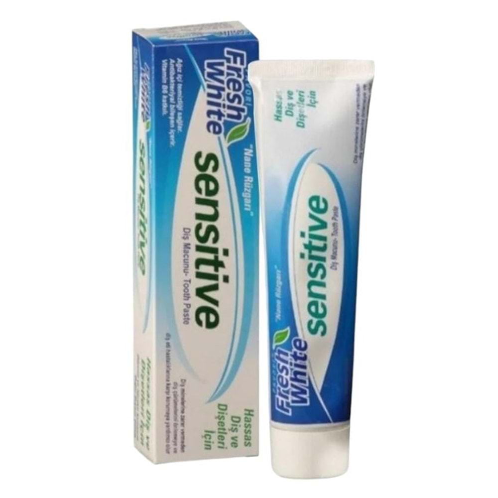 Fresh White Sensitive Diş Macunu 100 Ml 12*