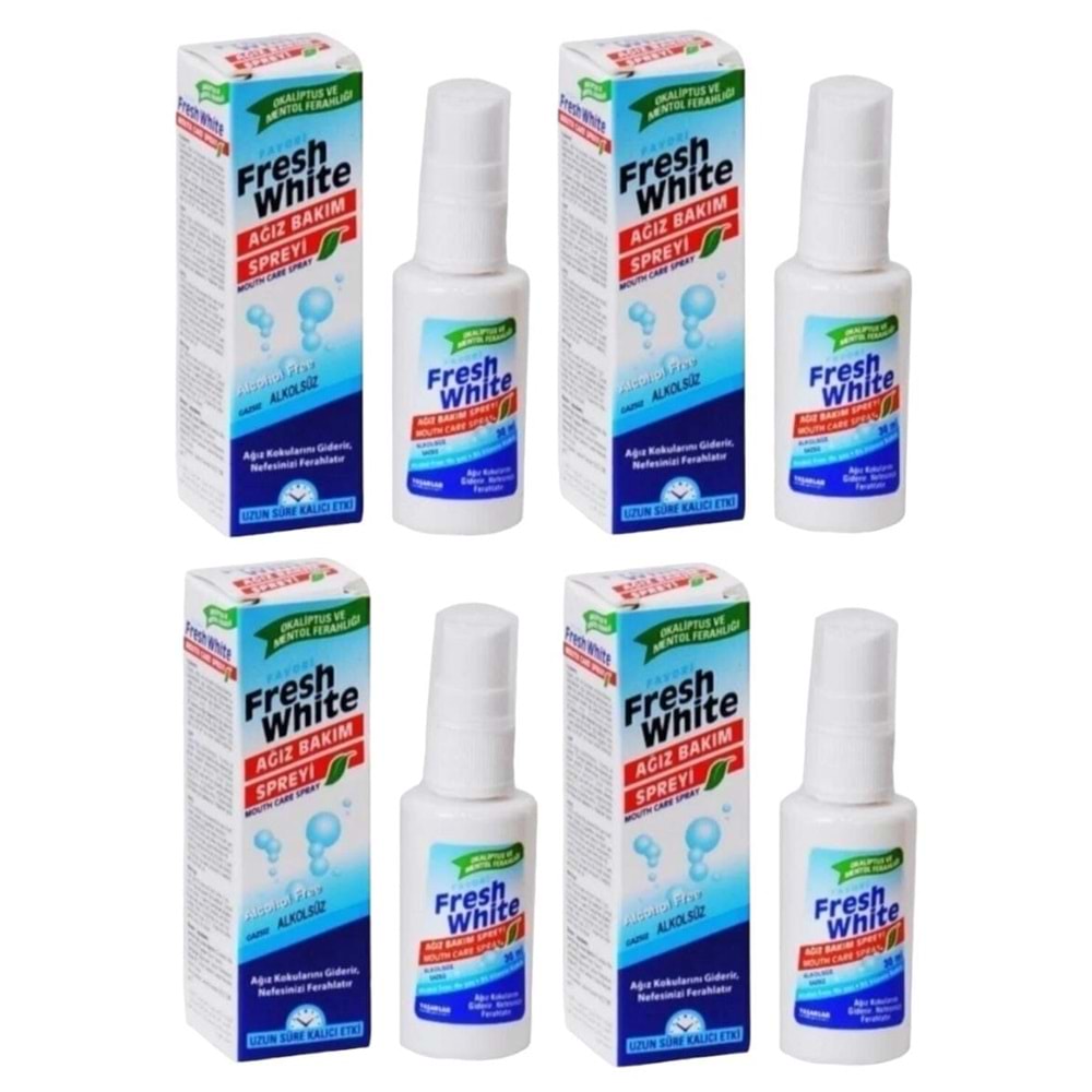 Fresh White Ağız Bakım Sprey 30 Ml 12*