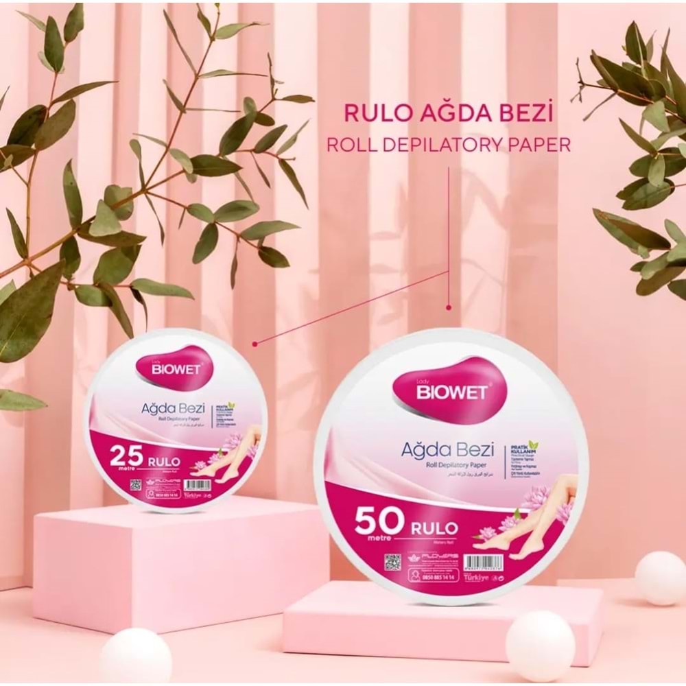 Biowet 50 Mt Ağda Bezi Rulo