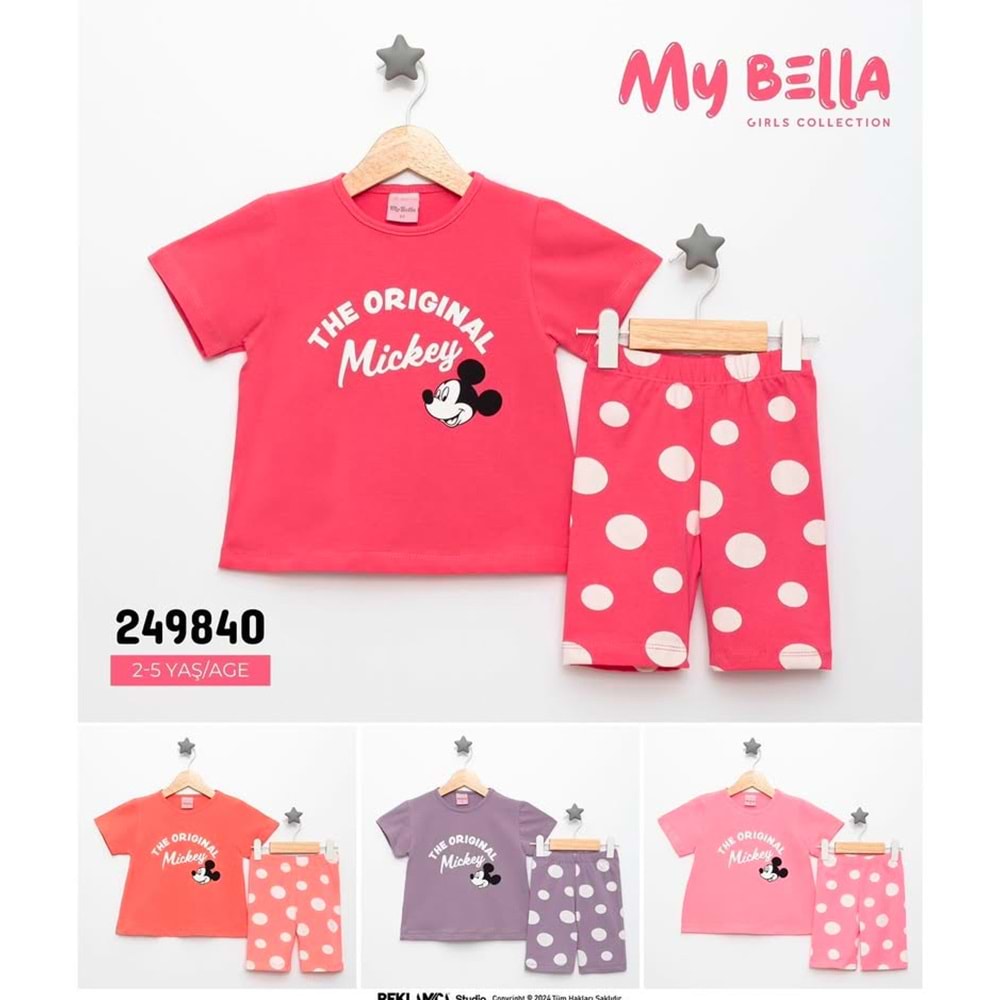 My bella mickey baskılı takım2-5 yaş 249840