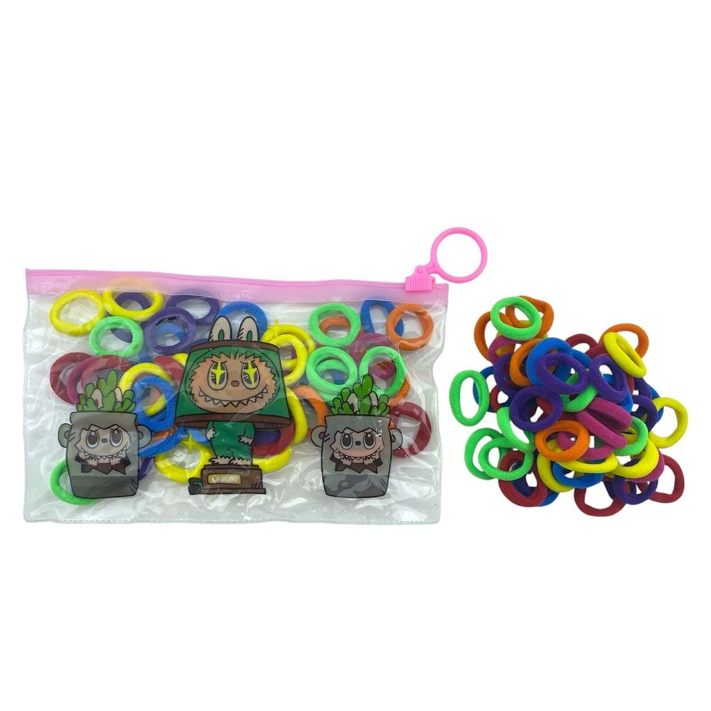 Cüzdanlı Havlu Lastik Toka Karma Renk ZZER-213