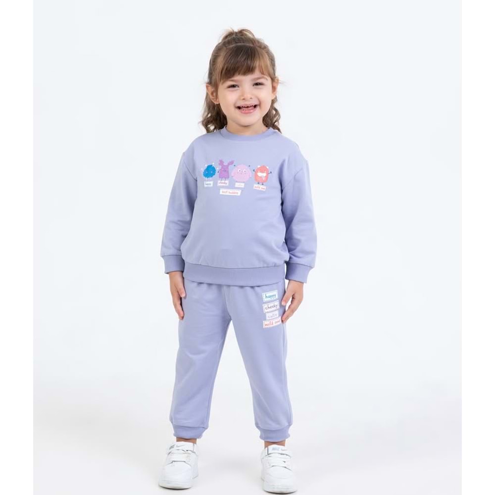 Comix Buddies Kız Takım 6-24 ay Lila 25K-001