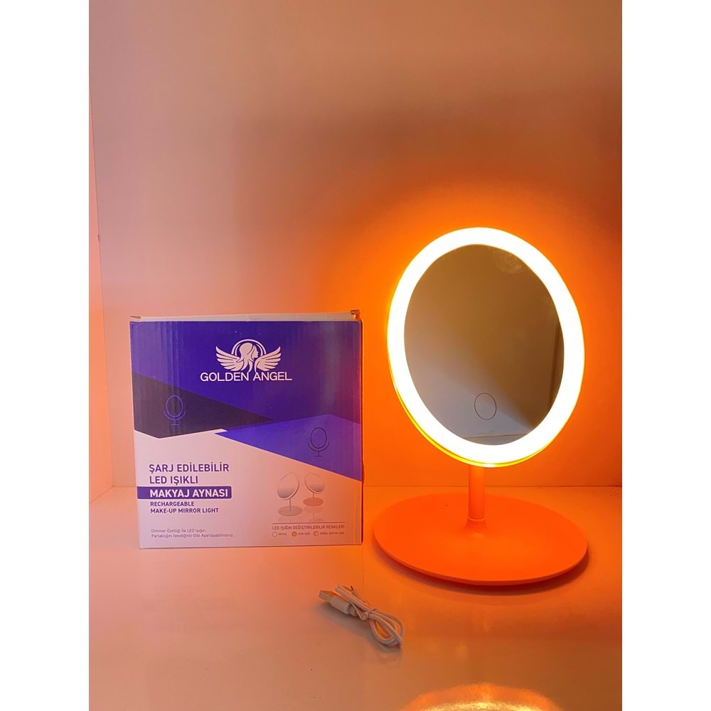 Golden Angel Işıklı Oval Makyaj Aynası AYN143