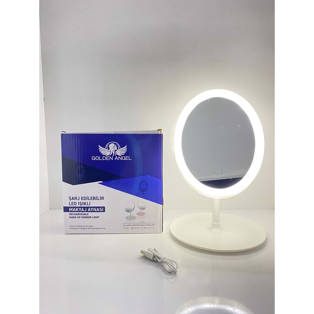Golden Angel Işıklı Oval Makyaj Aynası AYN143