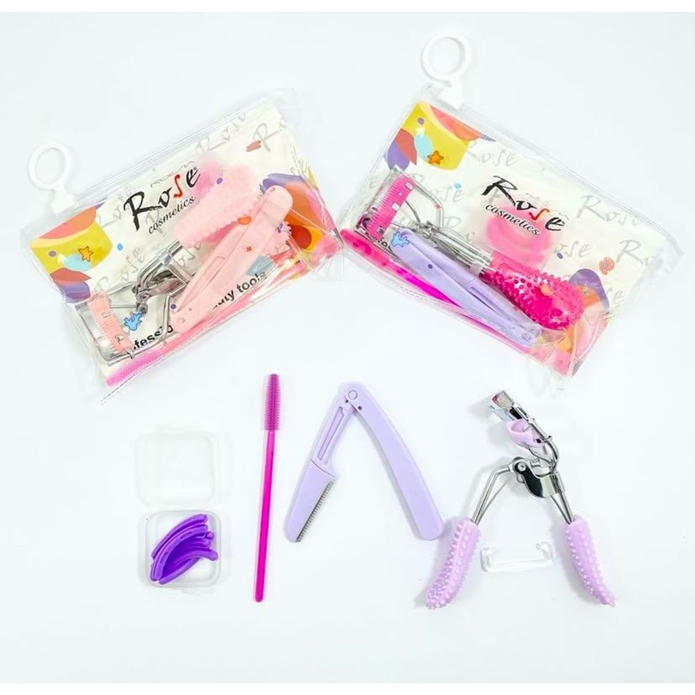 Rose Lüx Kıvırıcı Ustura Seti RF1118-6 12*