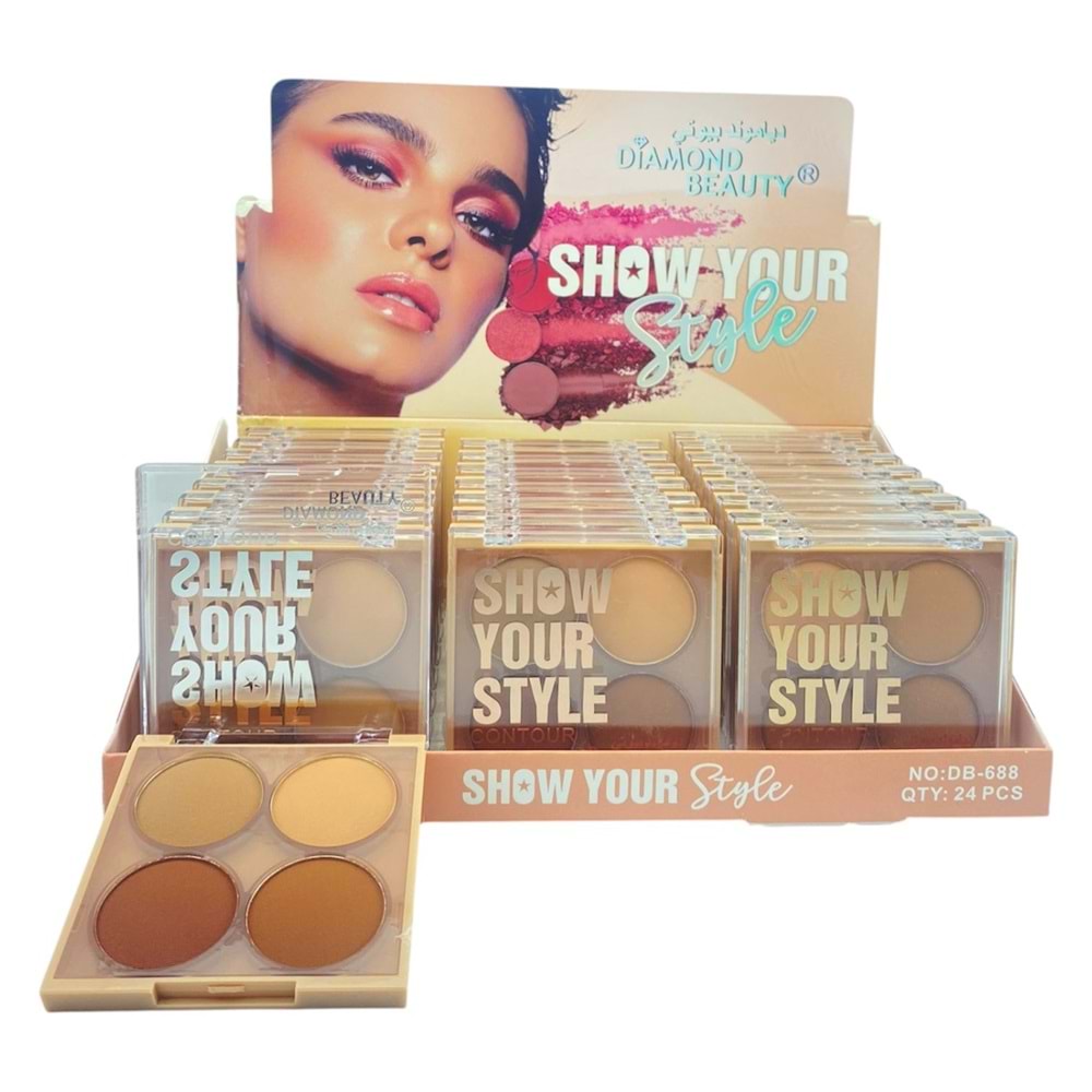 Diamond 4lü Kontür DB688 24*