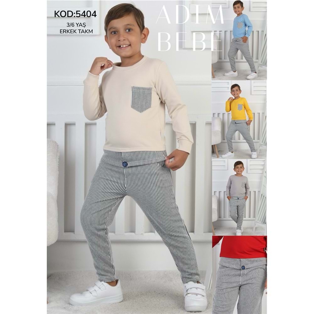 Adım Bebe 3-6 Yaş Erkek takım 5404