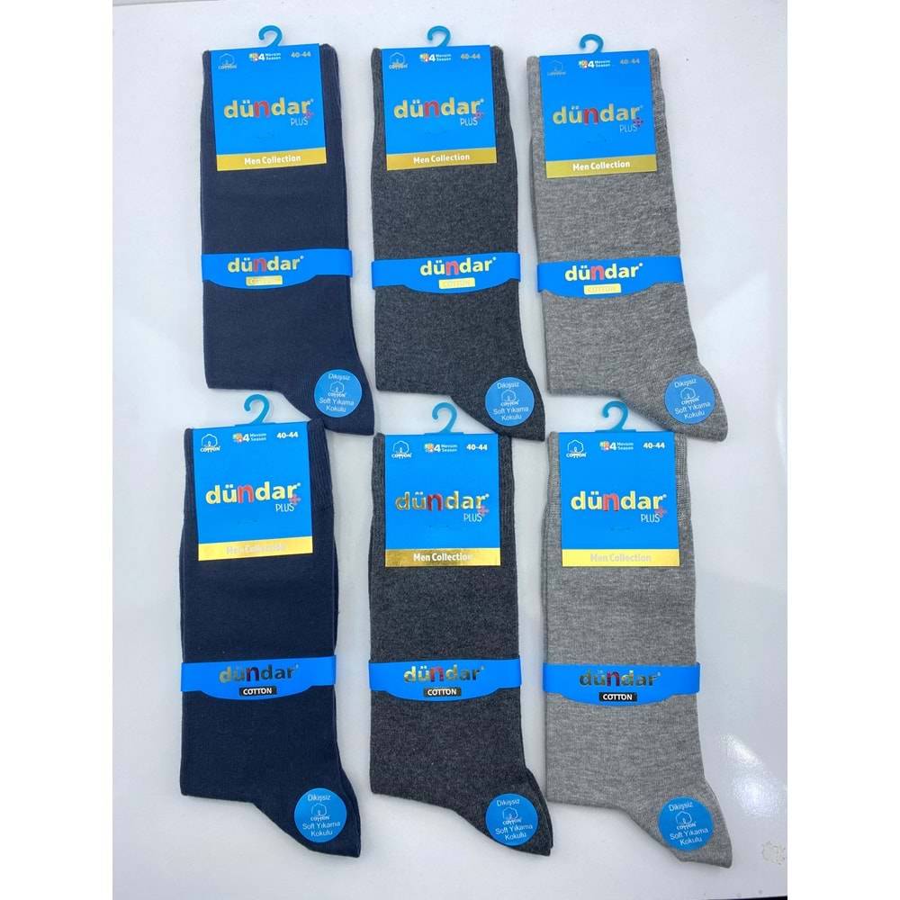 Dündar Erkek Cotton 4 Mevsim Çorap 12*