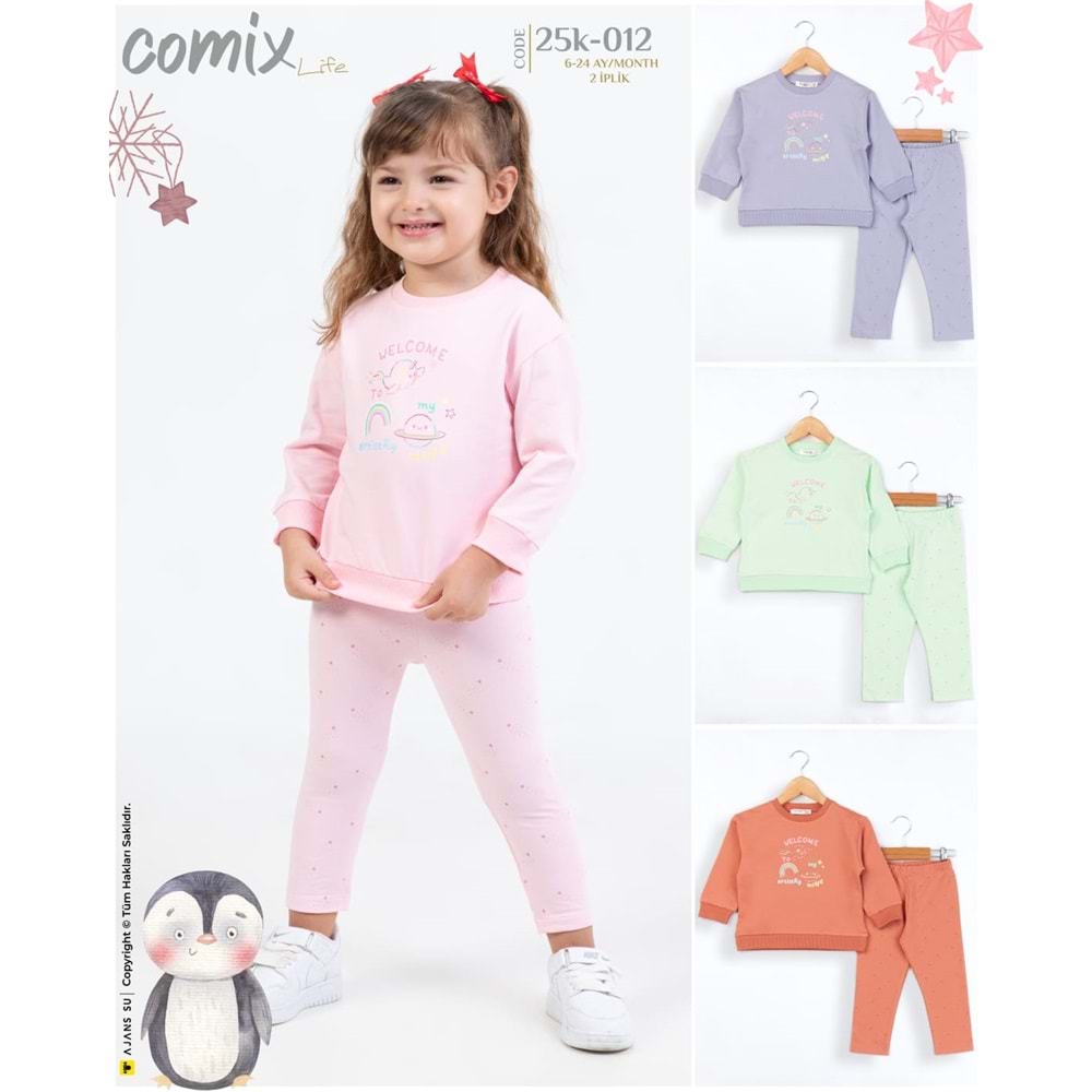Comix Fairy Kız Takım 6-24 ay 25K-012