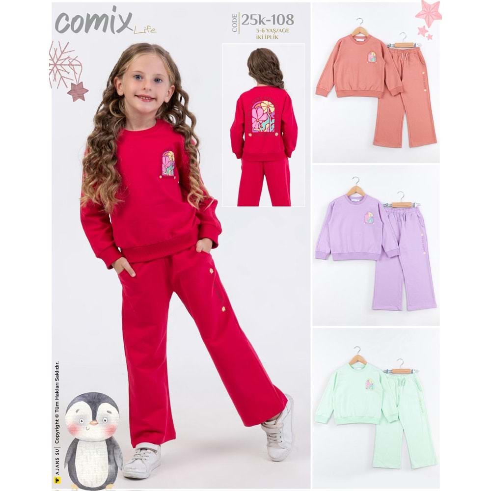 Comix Be Happy Kız Takım 3-6 Yaş 25K-108