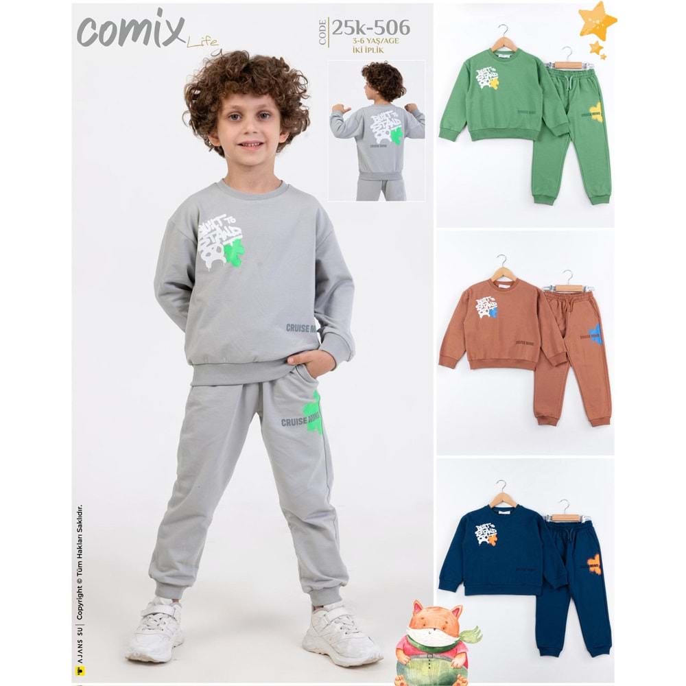 Comix Graffitti Erkek Takım 3-6 Yaş 25K-506