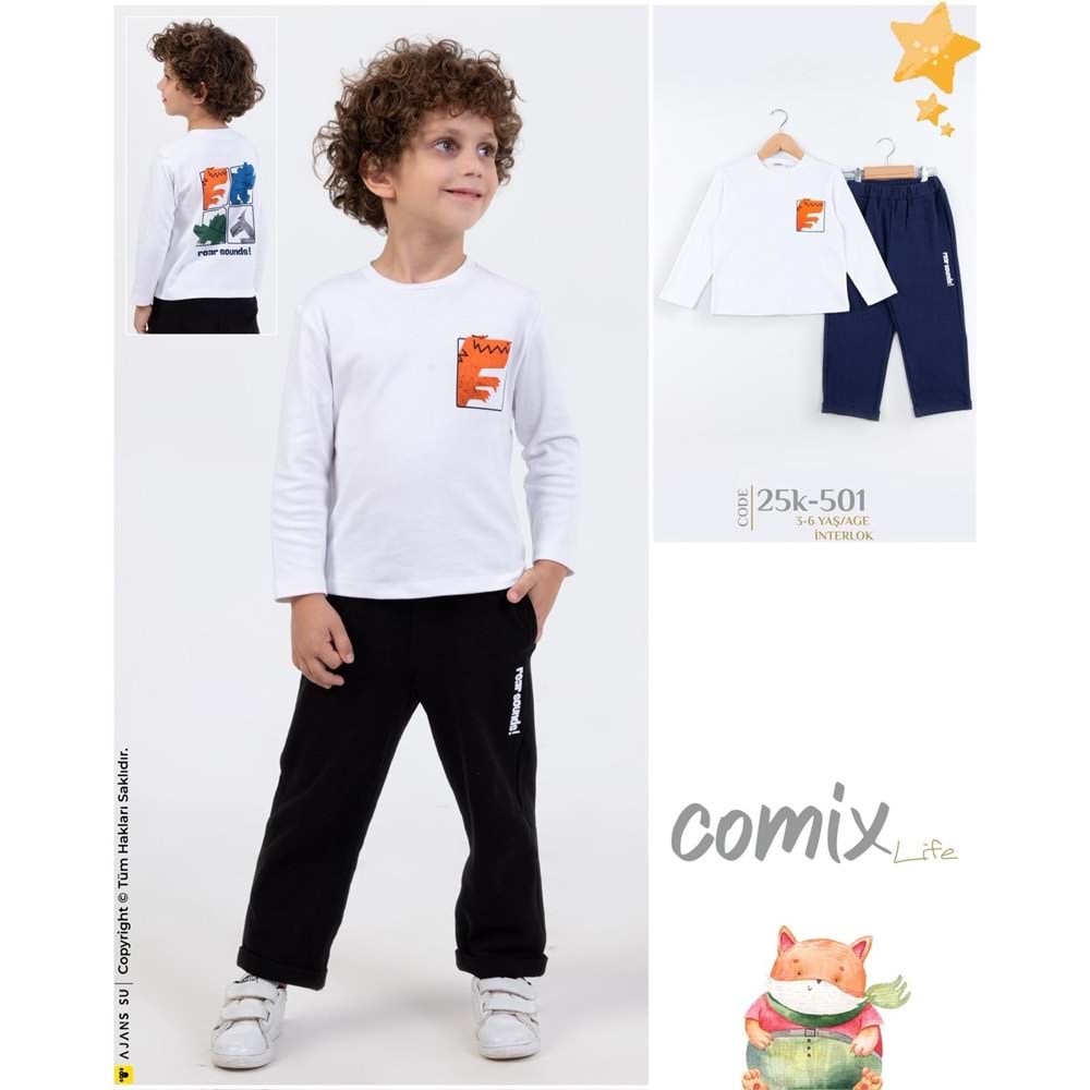 Comix Roar Sounds Erkek Takım 3-6 Yaş 25K-501