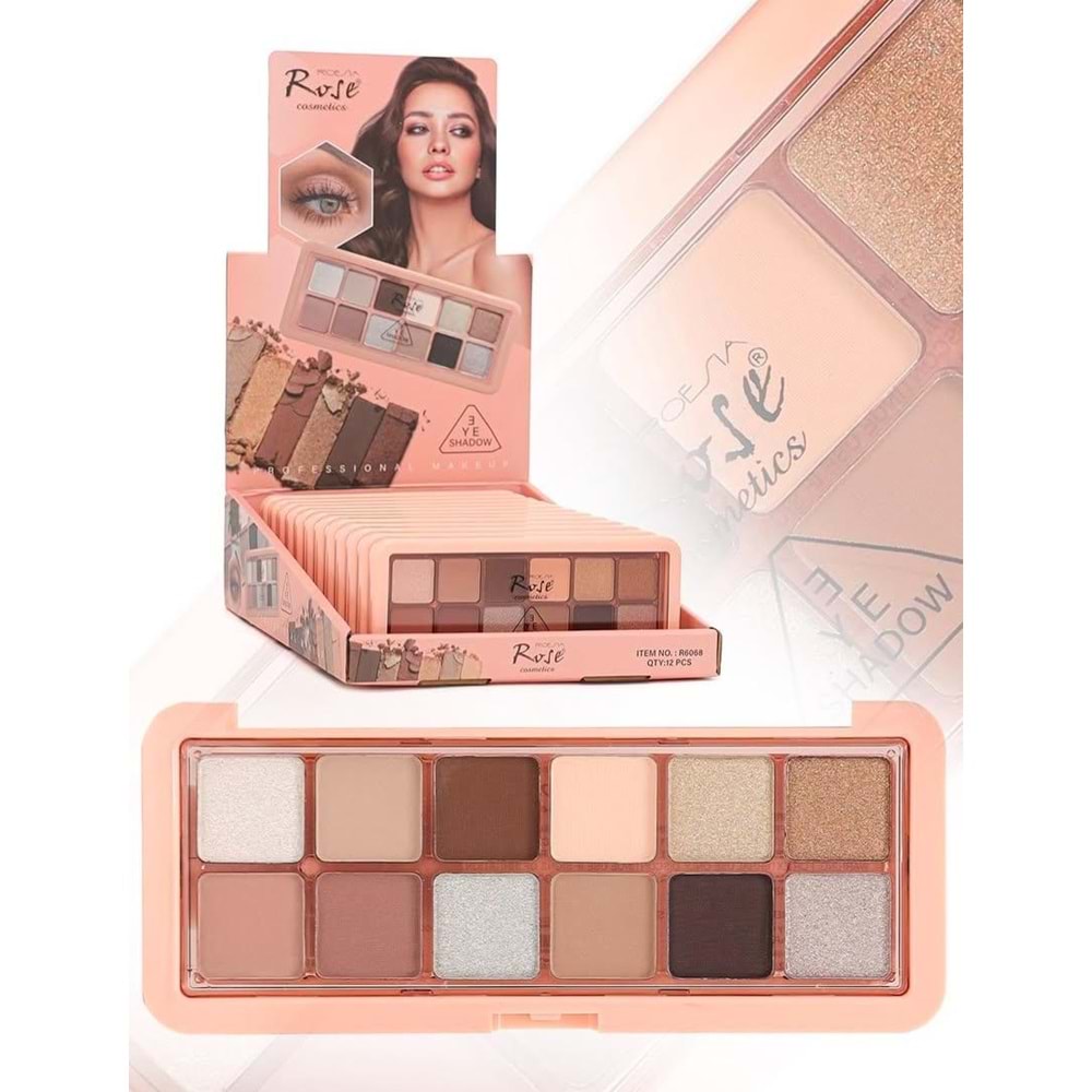 Rose Shadow 12li Göz Farı R6068 12*
