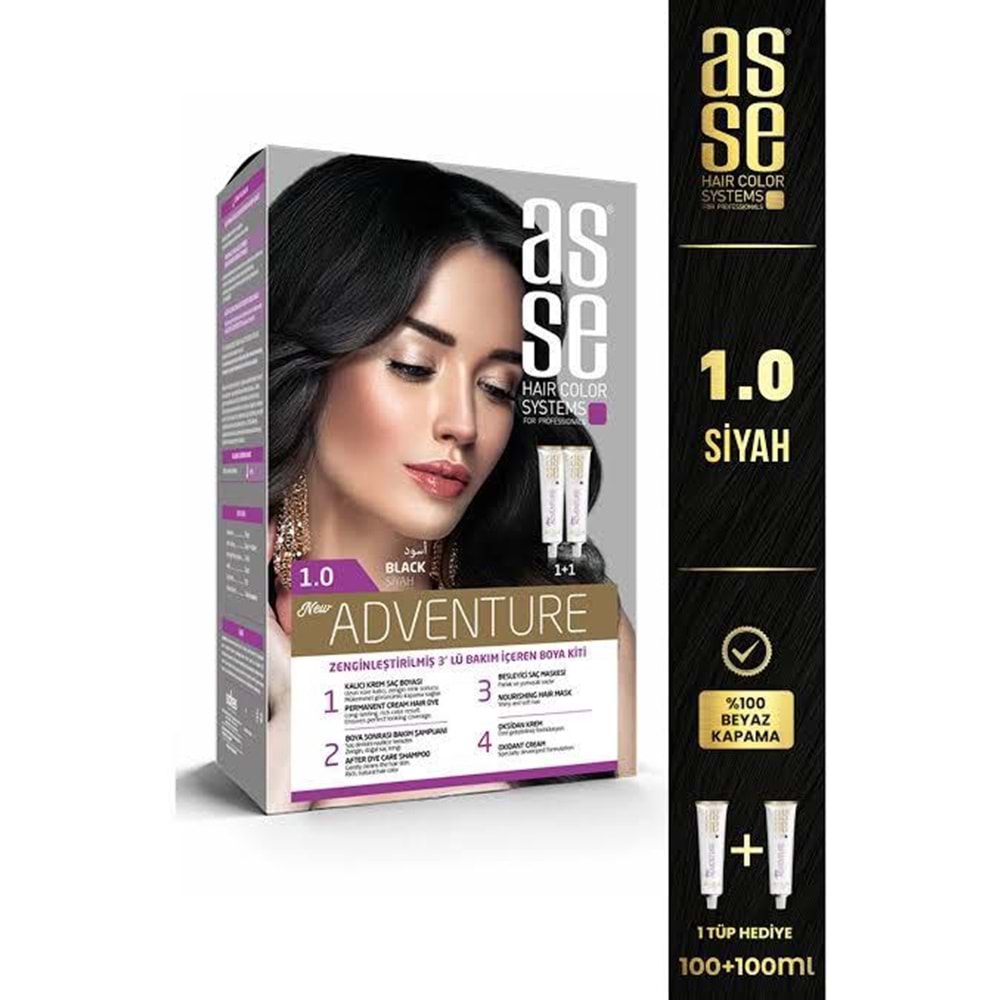 Asse Saç Boyası 1.0 Siyah
