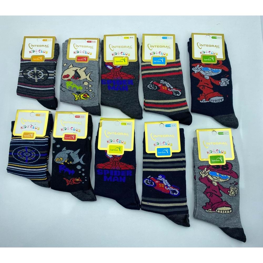İntegral Çocuk Soket Çorap 3-5-7-9-11 12*